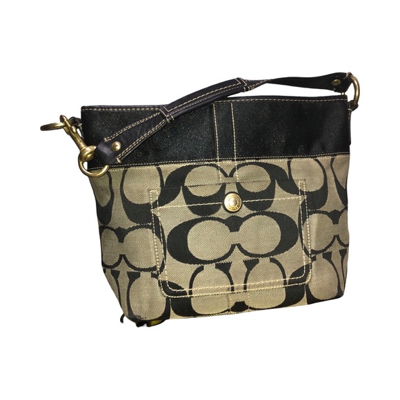 a Coach Signature Jacquard Legacy Shoulder Bag 11957 - Picture 1 of 12